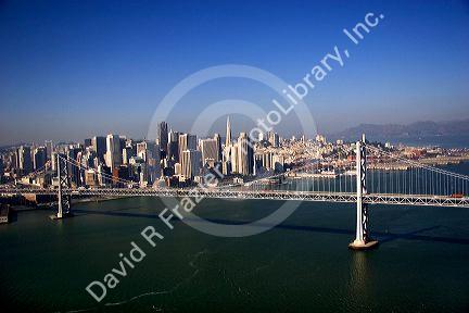 Aerial view of the city of San Francisco, California.