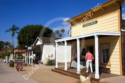 Historic buildings in Old Town, San Diego, California.