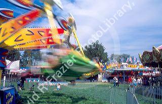 Carnival rides at the Western Idaho Fair.