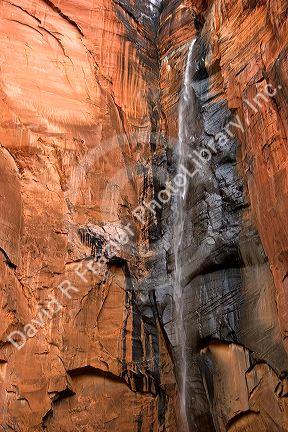 Waterfall at Zion National Park, Utah.