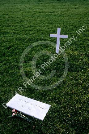 The grave site of President John F. Kennedy's brother, Robert Kennedy at Arlington National Cemetery, Washington DC, Virginia.