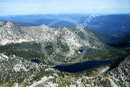 Frank Church River of No Return Wilderness area and Fiddle Lake, Idaho.