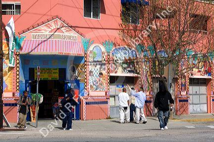 Mexican theme convenience store in Santa Cruz, California.