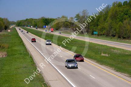 Interstate 96 near Ada, Michigan.