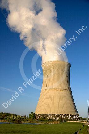 Davis-Besse nuclear power cooling tower near Port Clinton, Ohio.