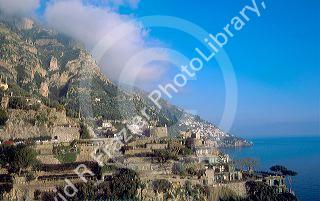 Amalfi coastal scenic.  Amalfi Drive.