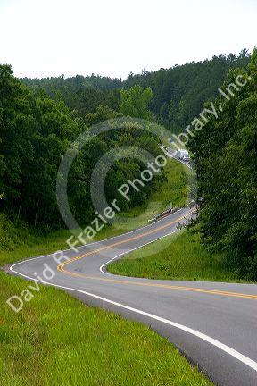 Scenic Highway 7 through the Ouachita National Forest, Arkansas.