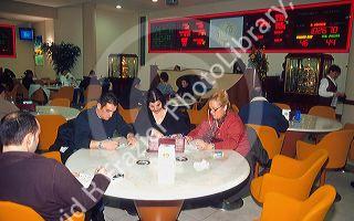 Bingo parlor at La Spezia, Italy.