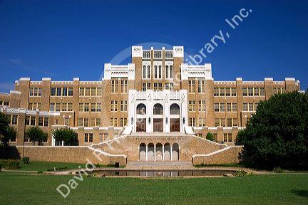 Little Rock Central High School the place where integration of the races began in the south. Little Rock, Arkansas.