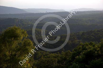 View of the Ozark Mountains near Mountain View, Arkansas.