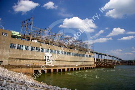 Pickwick Dam on the Tennessee River, Tennessee.