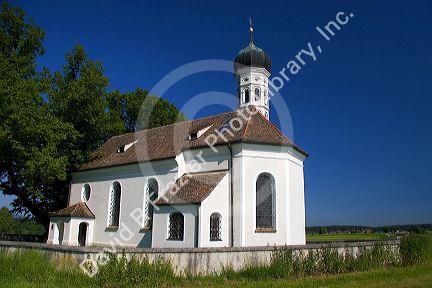 A church near Weilheim in Sounthern Germany.