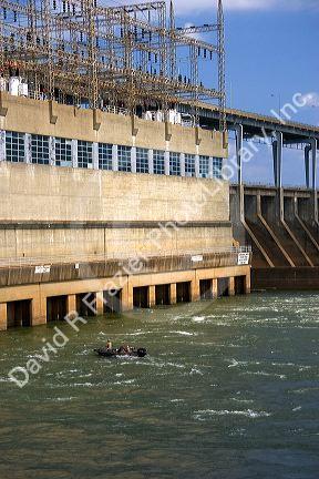 Pickwick Dam on the Tennessee River, Tennessee.