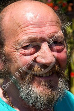 Portrait of a French man at the village of Betschdorf, France.