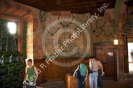Koenigsbourg Castle interior in Eastern France.