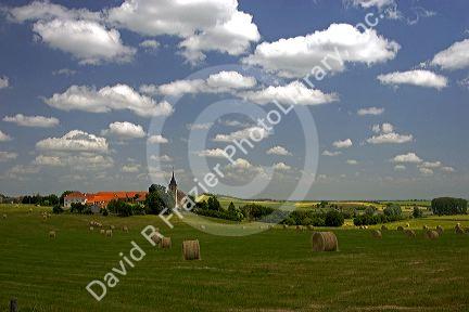 French countryside near Morhange, France.