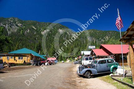 The small town of Yellow Pine, Idaho.