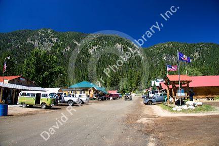 The small town of Yellow Pine, Idaho.