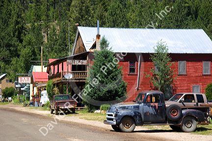 The small town of Yellow Pine, Idaho.