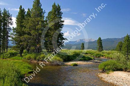 Headwaters of the Salmon River in the Sawtooth National Recreation Area of Idaho.