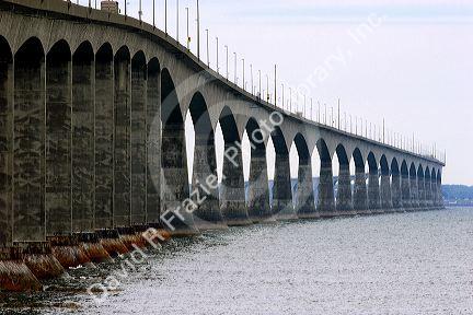 Confereration Bridge connects New Brunswick to Prince Edward Island, Canada.