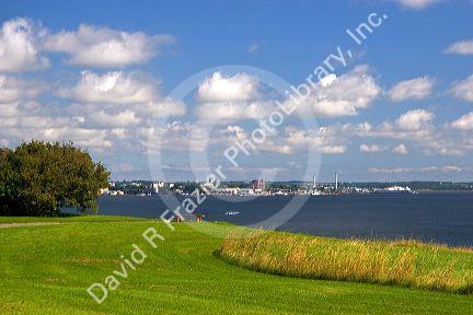 View from Fort Amherst of Charlottetown on Prince Edward Island, Canada.