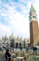 Piazza San Marco  with the basilica and the Campanile