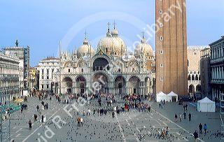 St. Mark's Basilica and Piazza San Marco.