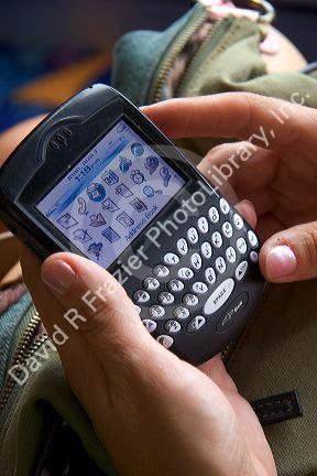 Blackberry personal communication device.