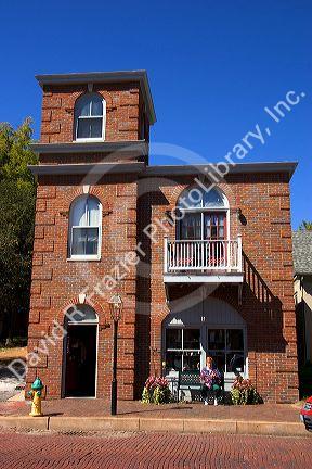 A store front on historic main street in St. Charles, Missouri.