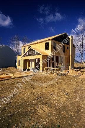 New home being constructed.