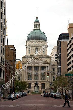 The Indiana State Capitol Building in Indianapolis.