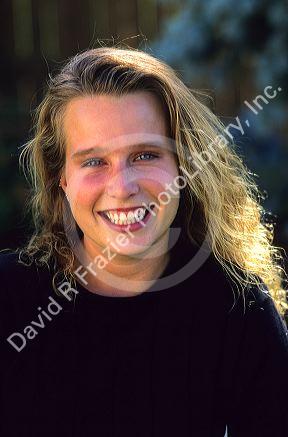 Portrait of a European American teen girl.