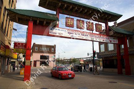 Chinatown in Chicago, Illinois.