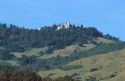 San Simion Hearst Castle on top of hill in California.
