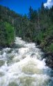 Water rushes down the Little Salmon River near Riggins Idaho.