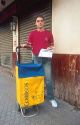 Mail carrier in Seville, Spain.