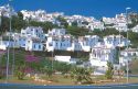 White buildings at outskirts of Nerja, Spain.