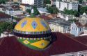 The dome  atop  the Opera House in Manaus Brazil.