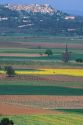 View of farmland valley near La St. Baume, France.