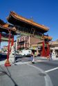 The entrance gate to Chinatown in Victoria, British Columbia.