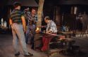Workers at a glass blowing shop in Algaida, Majorca, Spain.