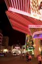 Neon lights on casinos along Virginia Street in Reno, Nevada.