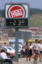 Lucky Strike cigarette advertisement in Chile.