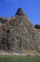 Columnar basalt on the Snake River in Idaho.