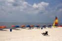 Beach scene at the Mississippi Gulf Coast near Biloxi.