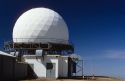 The dome of an FAA radar station at Snowbank Mountain near Cascade, Idaho.