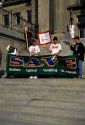 Students stage a demonstration Against Vanishing Ecosystems in Boise, Idaho.
