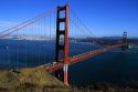 The Golden Gate Bridge in San Francisco, California.