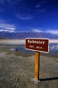 Badwater and salt pool in Death Valley is at elevation -282. The lowest point in the Western Hemisphere.